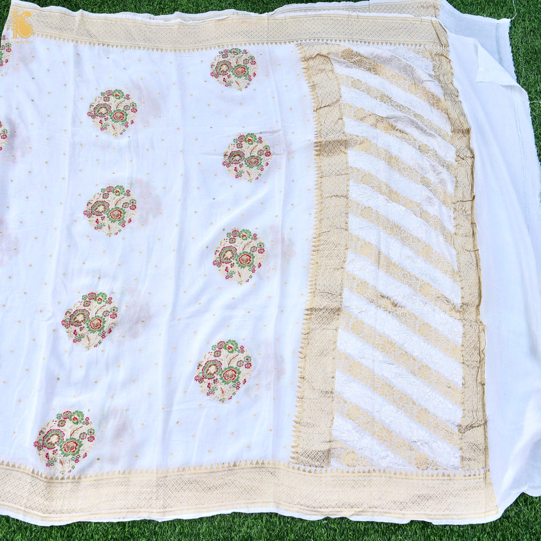 Georgette Silk Banarasi Flower Dupatta