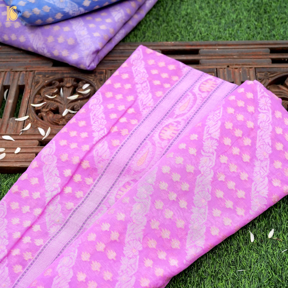 Banarasi Cotton Handloom Jamdani Ektara Saree