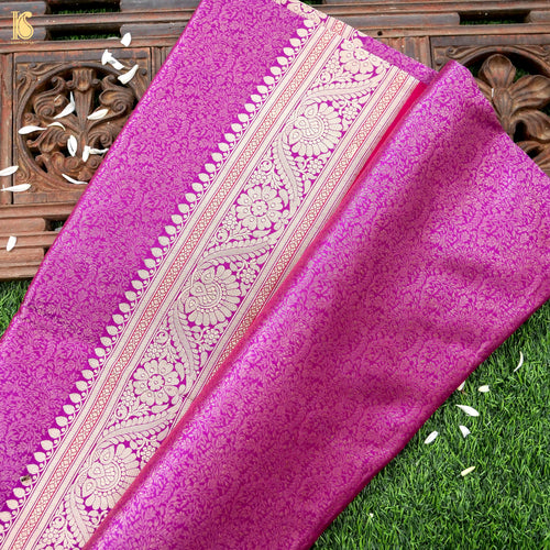 Handloom Banarasi Katan Silk Zari Tanchoi Saree