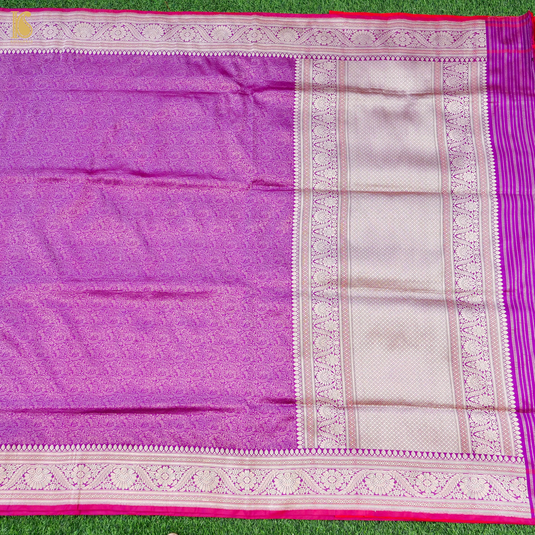 Handloom Banarasi Katan Silk Zari Tanchoi Saree