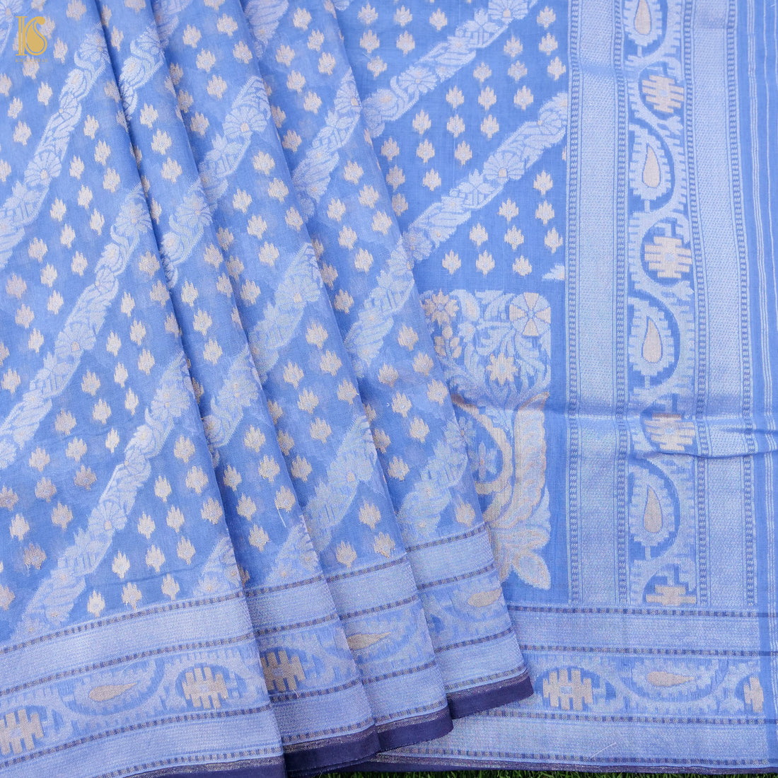 Pure Cotton Handloom Banarasi Jamdani Ektara Saree