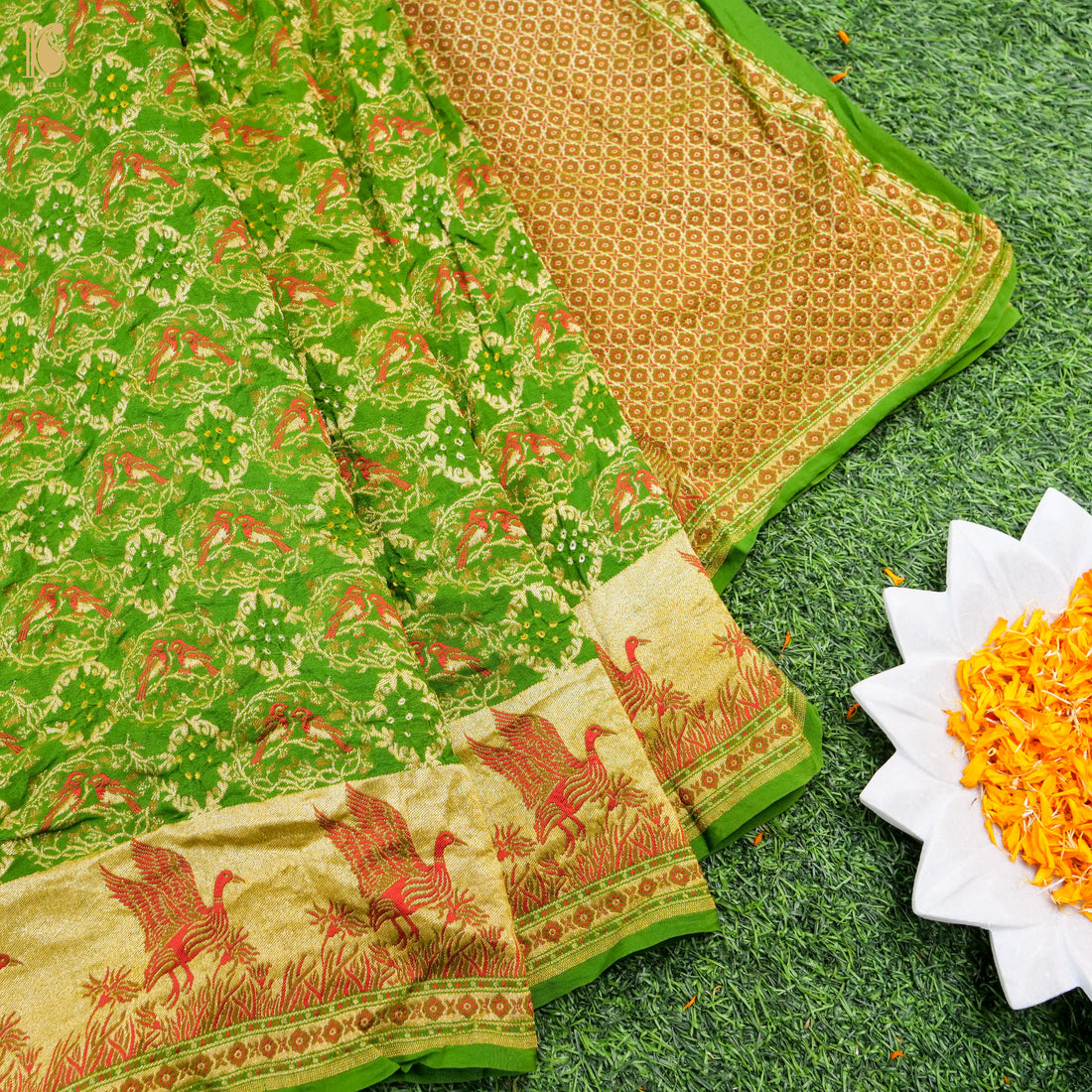 Banarasi Georgette Bandhani Saree