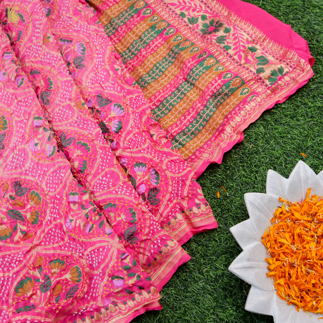 Banarasi Georgette Bandhani Saree