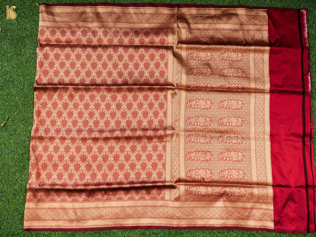 Handloom Banarasi Katan Silk Zari Tanchoi Saree