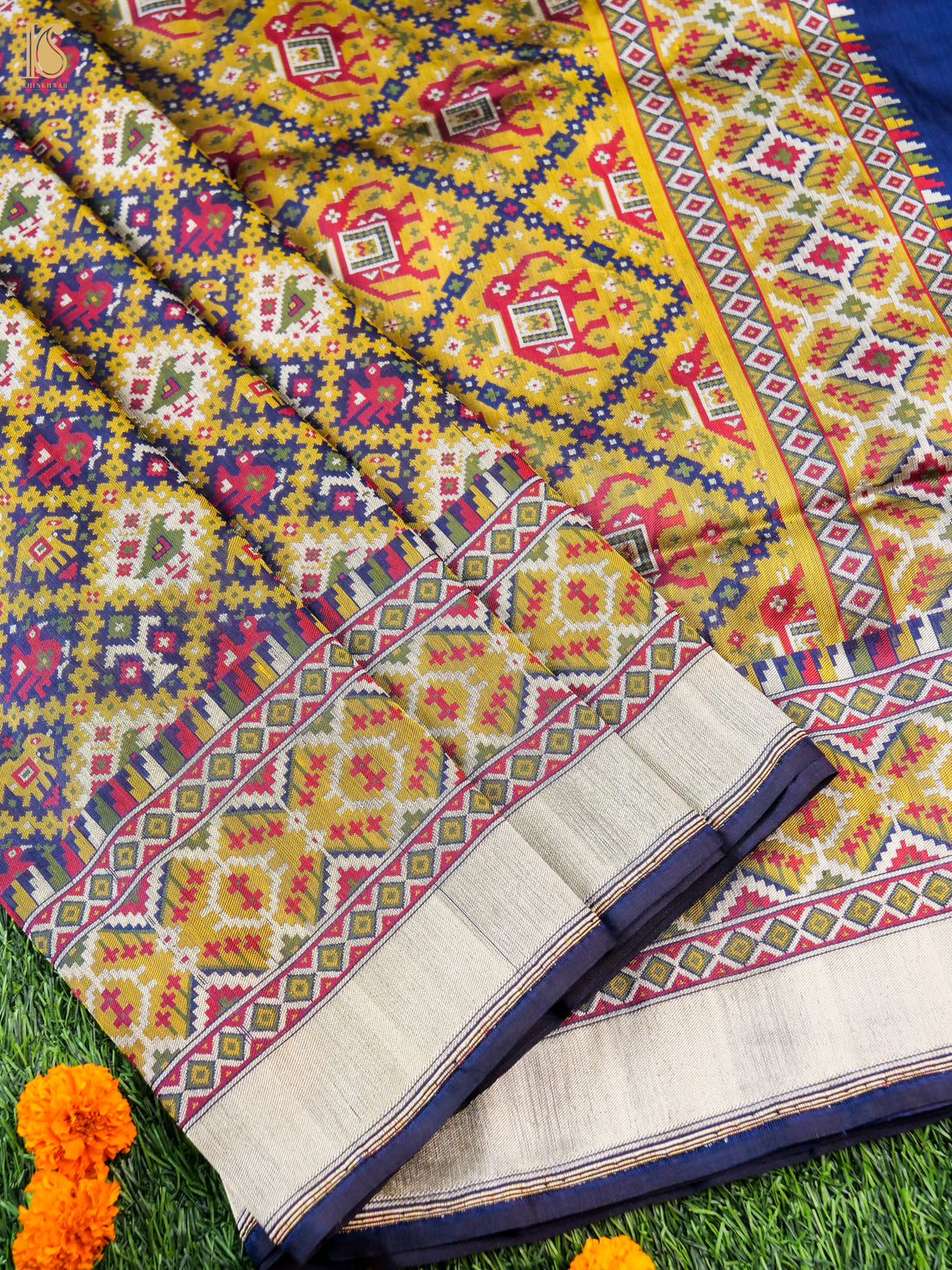 Handwoven Pure Katan Silk Banarasi Patola Saree