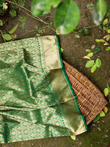 Handloom Banarasi Silk Zari Tanchoi Saree