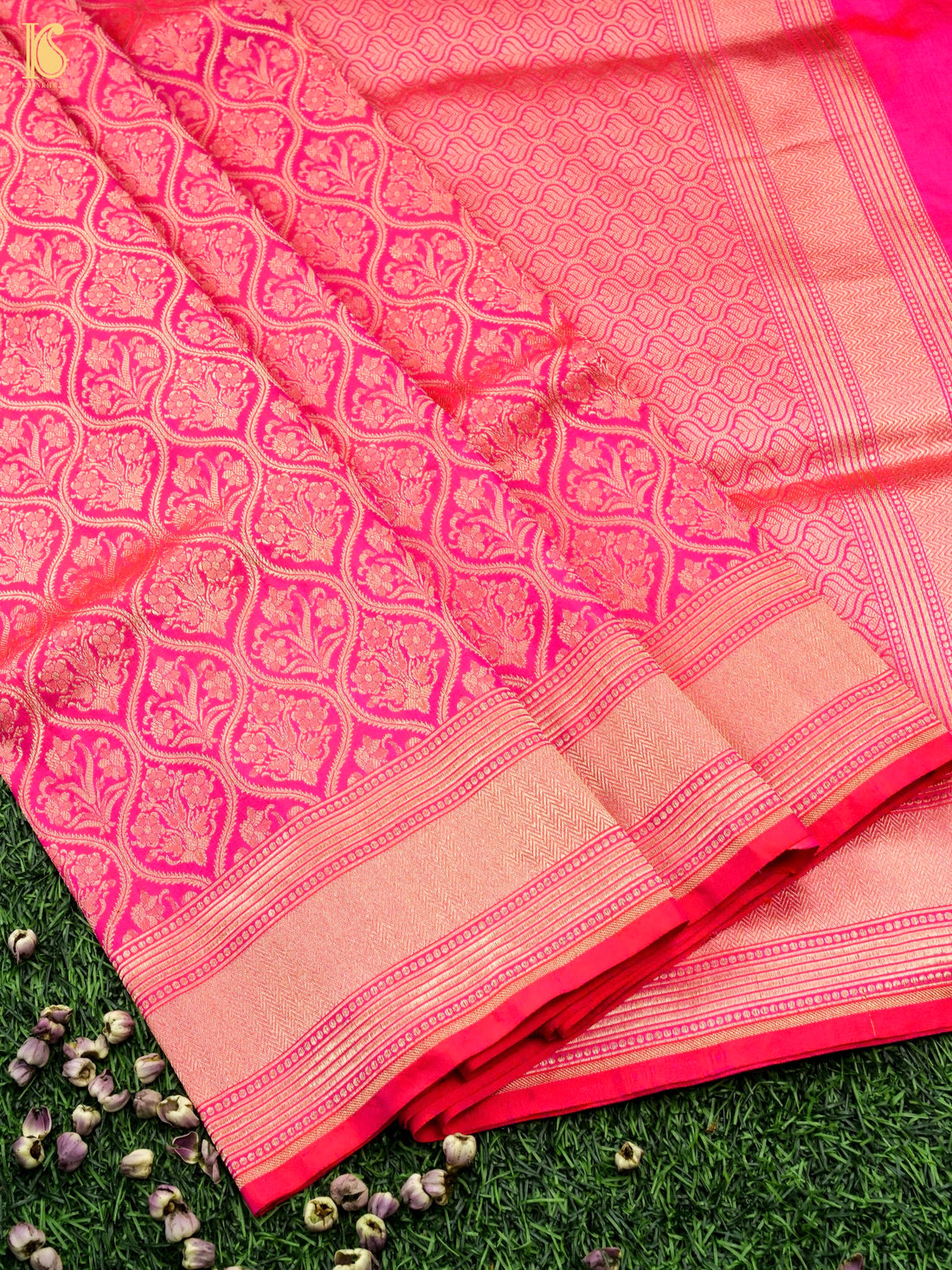 Handloom Banarasi Silk Zari Tanchoi Saree