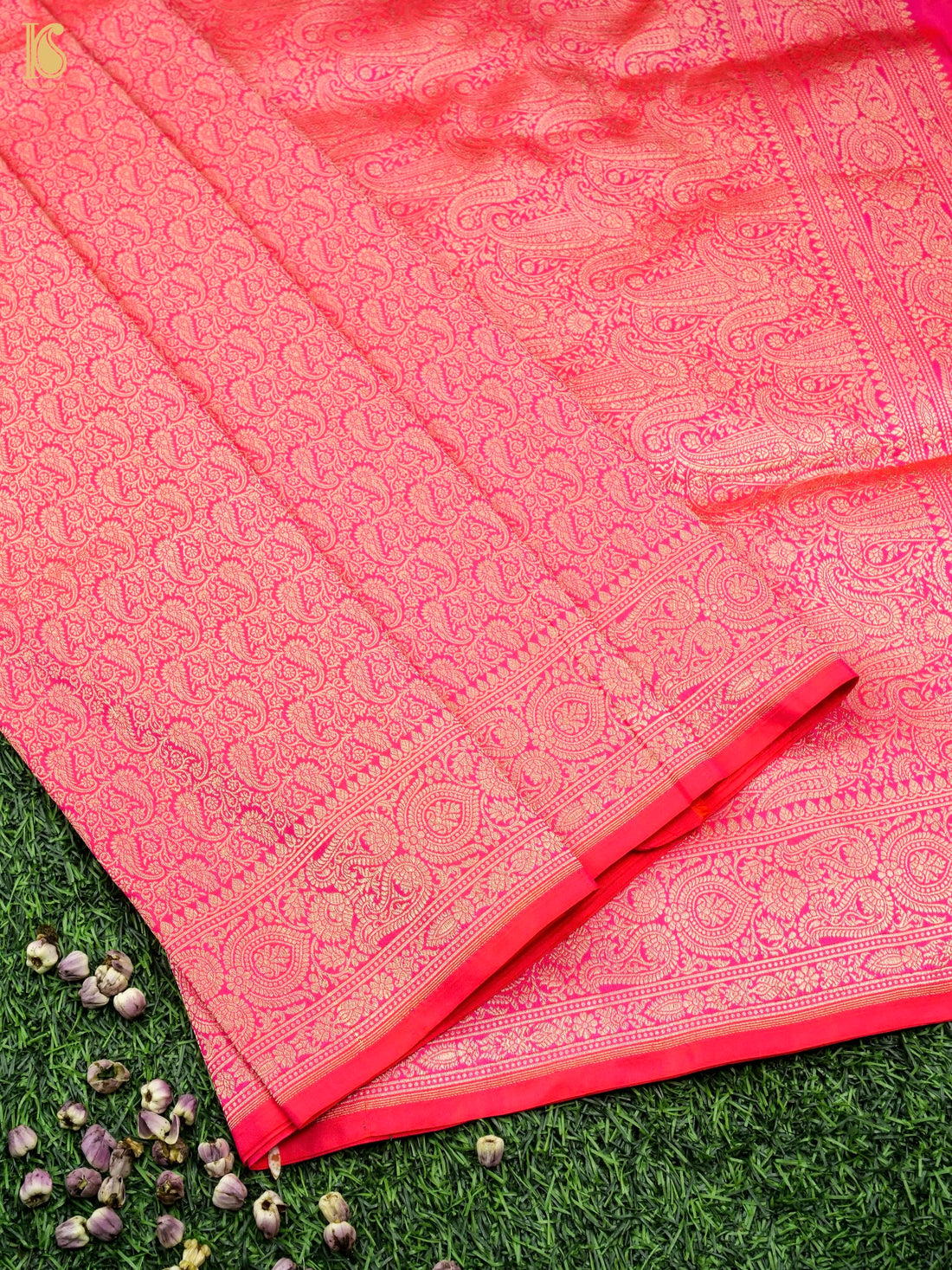 Handloom Banarasi Silk Zari Tanchoi Saree