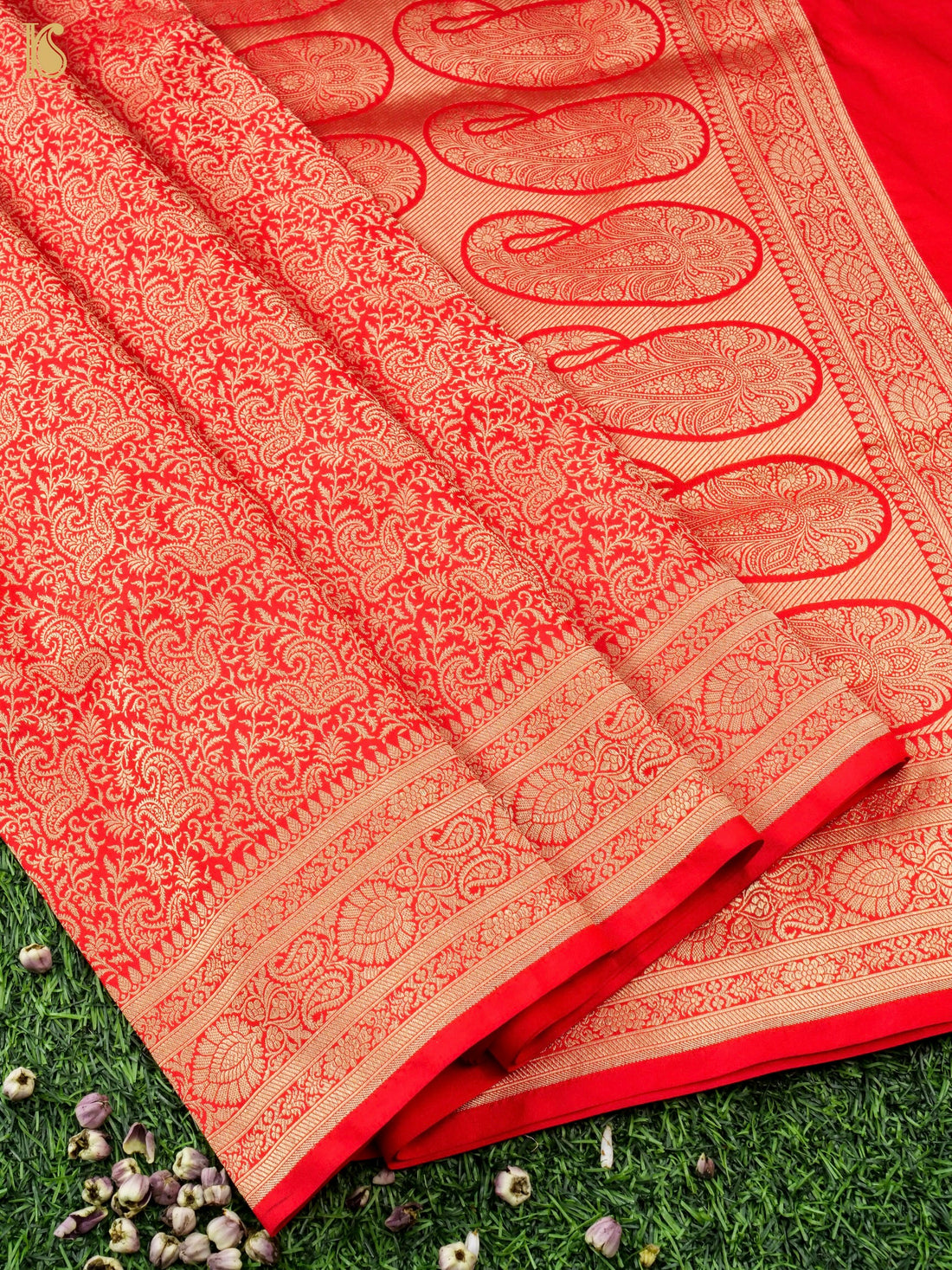 Handloom Banarasi Silk Zari Tanchoi Saree