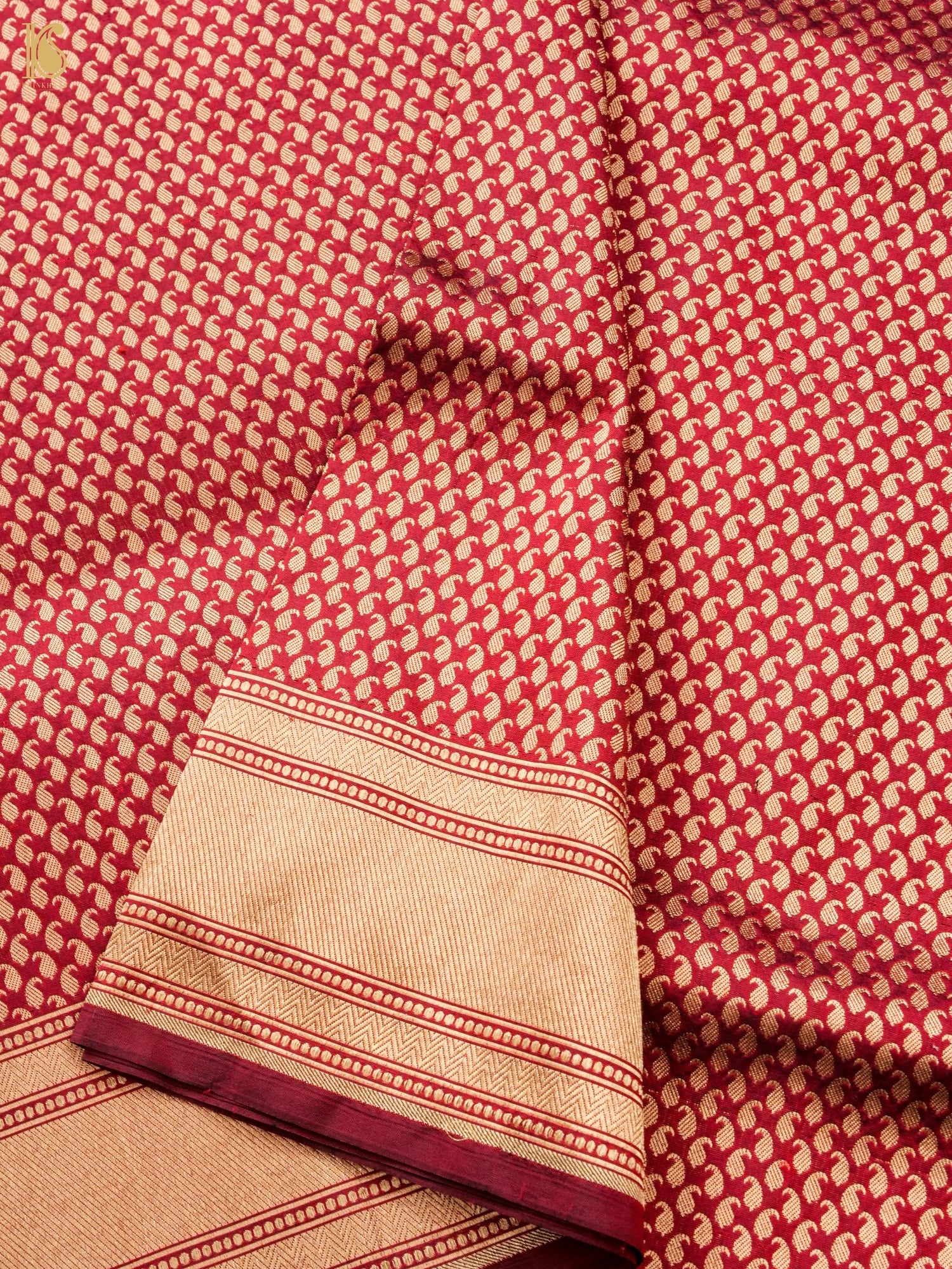 Handloom Banarasi Silk Zari Tanchoi Saree