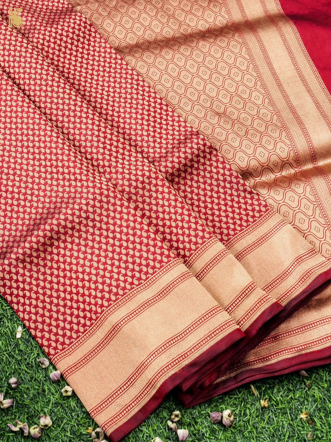 Handloom Banarasi Silk Zari Tanchoi Saree