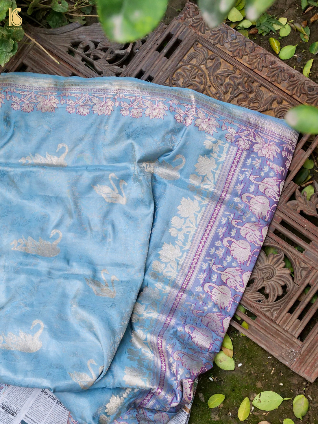 Handloom Banarasi Mashru Silk Tanchoi Saree