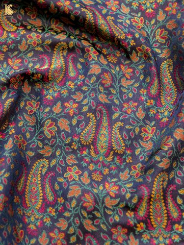 Handloom Banarasi Nawabi Ambi Tanchoi Silk Fabric