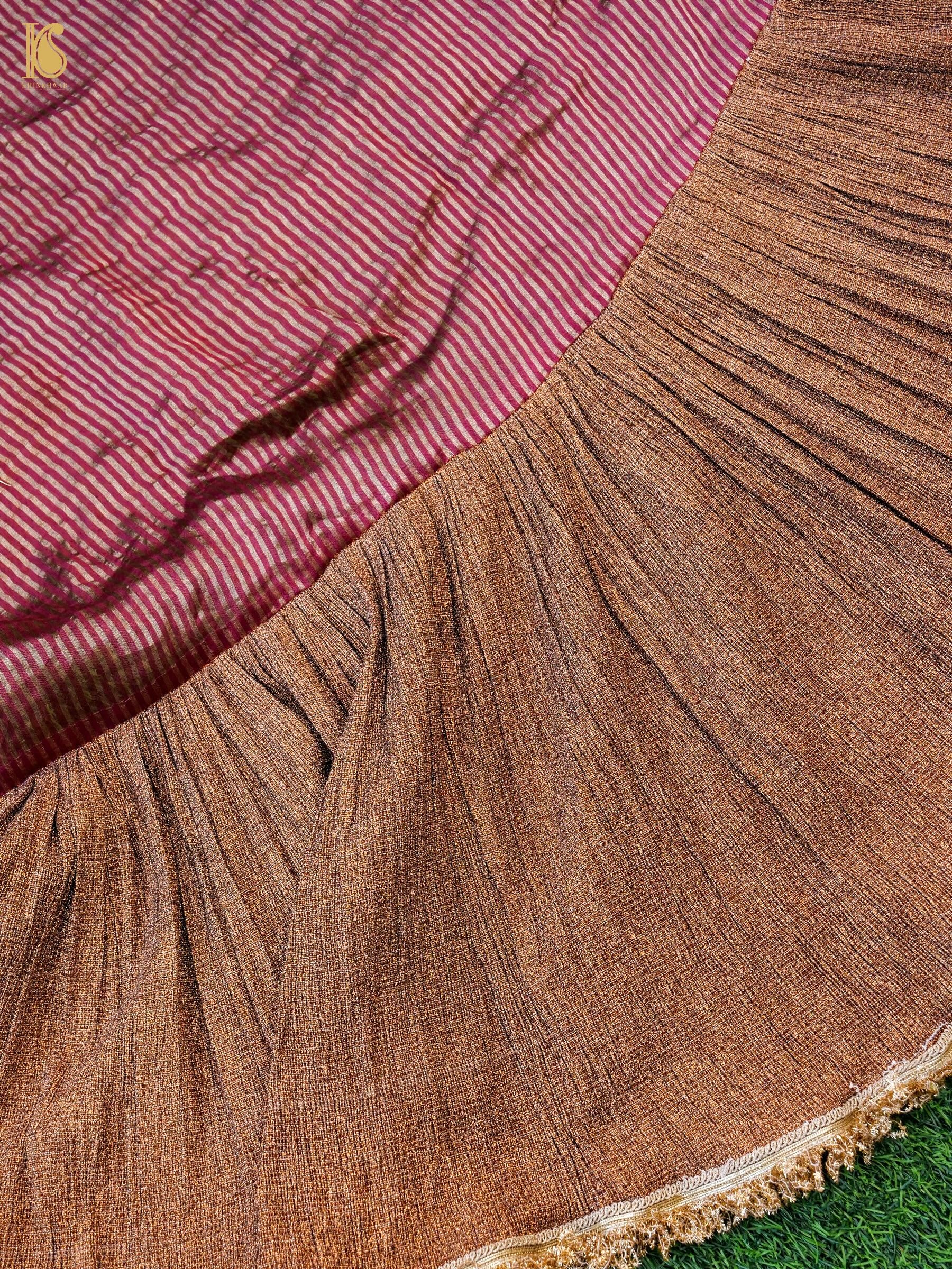 Tissue Silk Banarasi Ruffle Saree