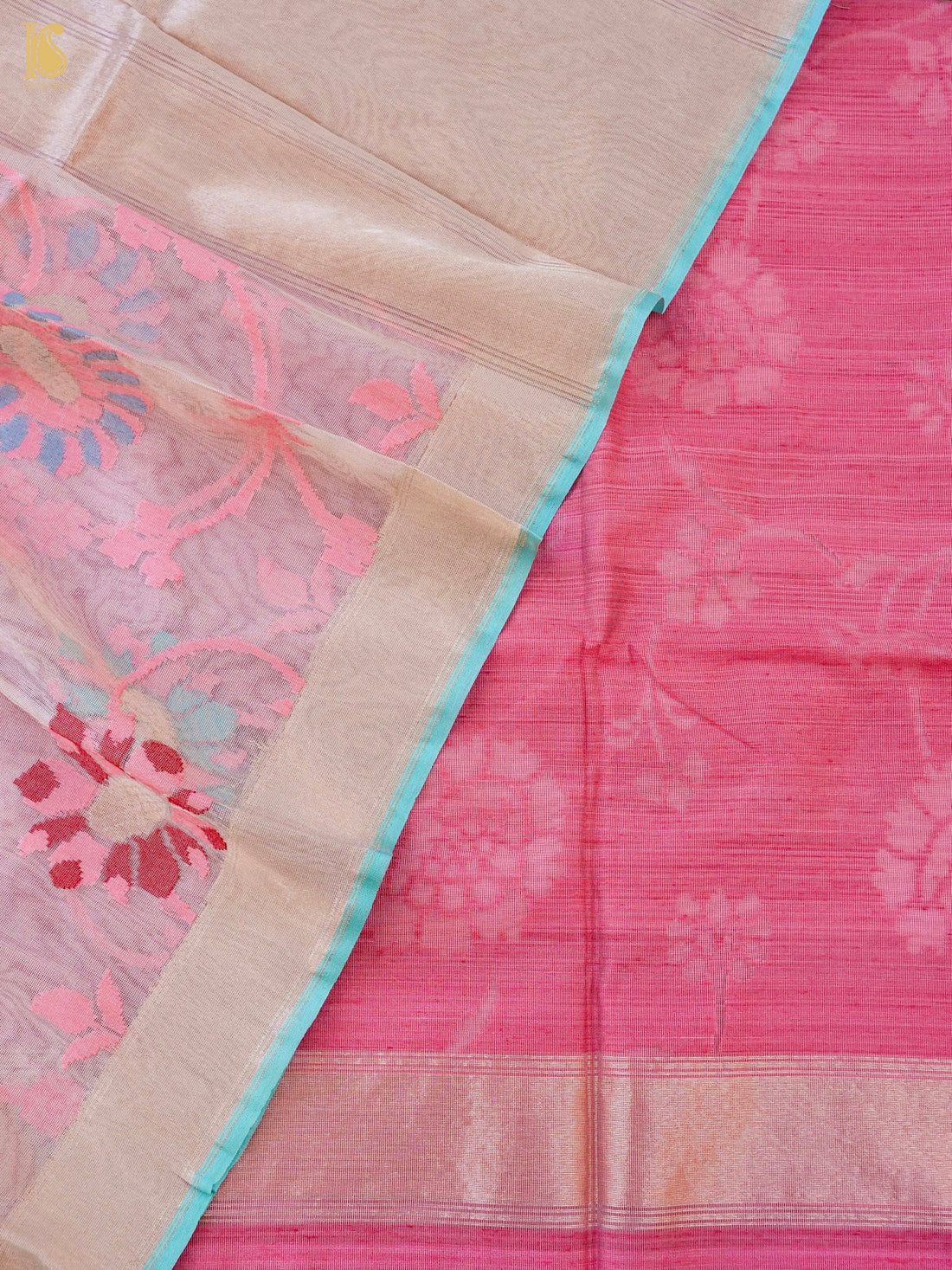 Handloom Banarasi Dupion Silk Fabric 3 Piece Suit Set