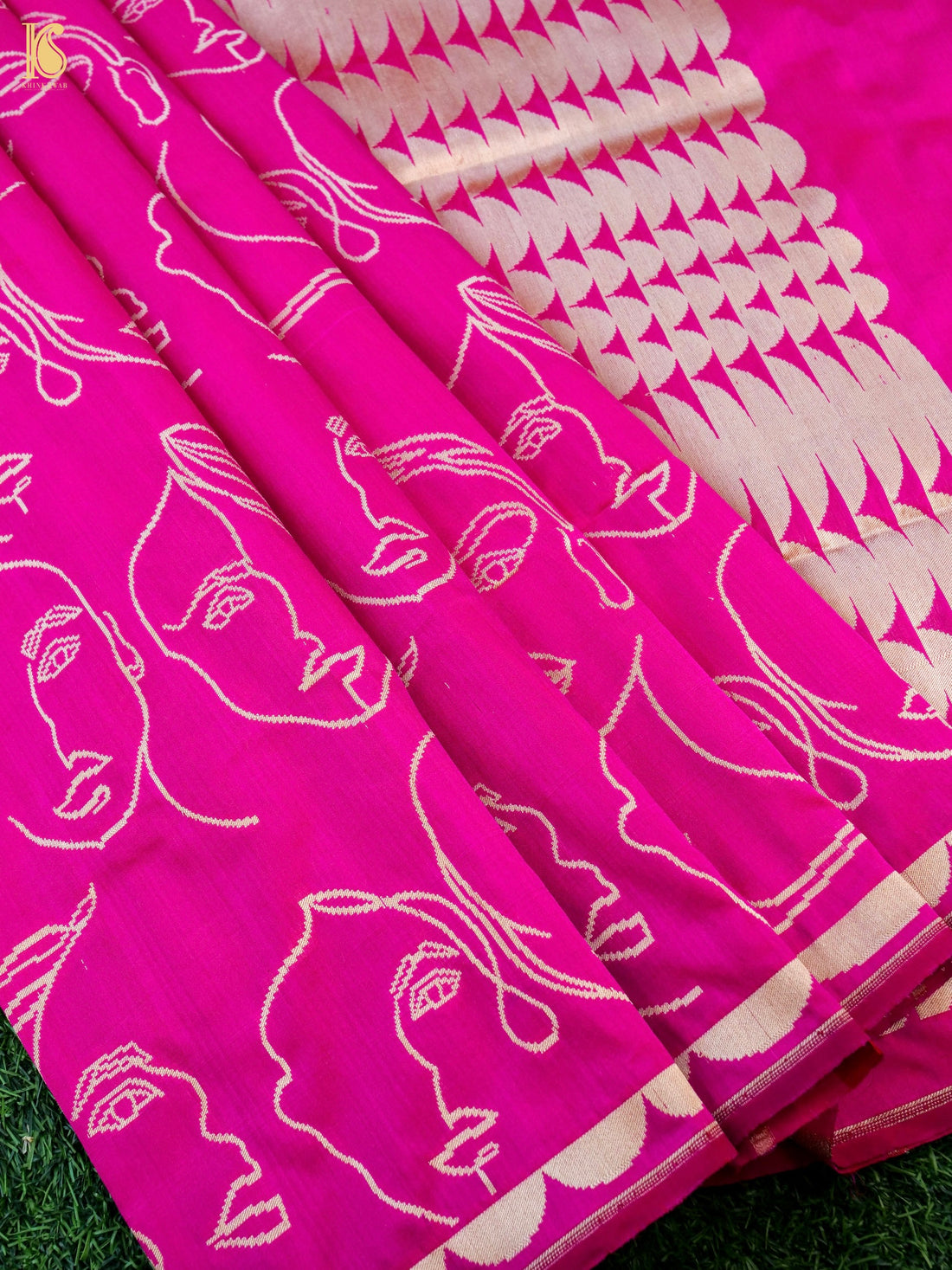 Handloom Banarasi Silk Tanchoi Face Saree