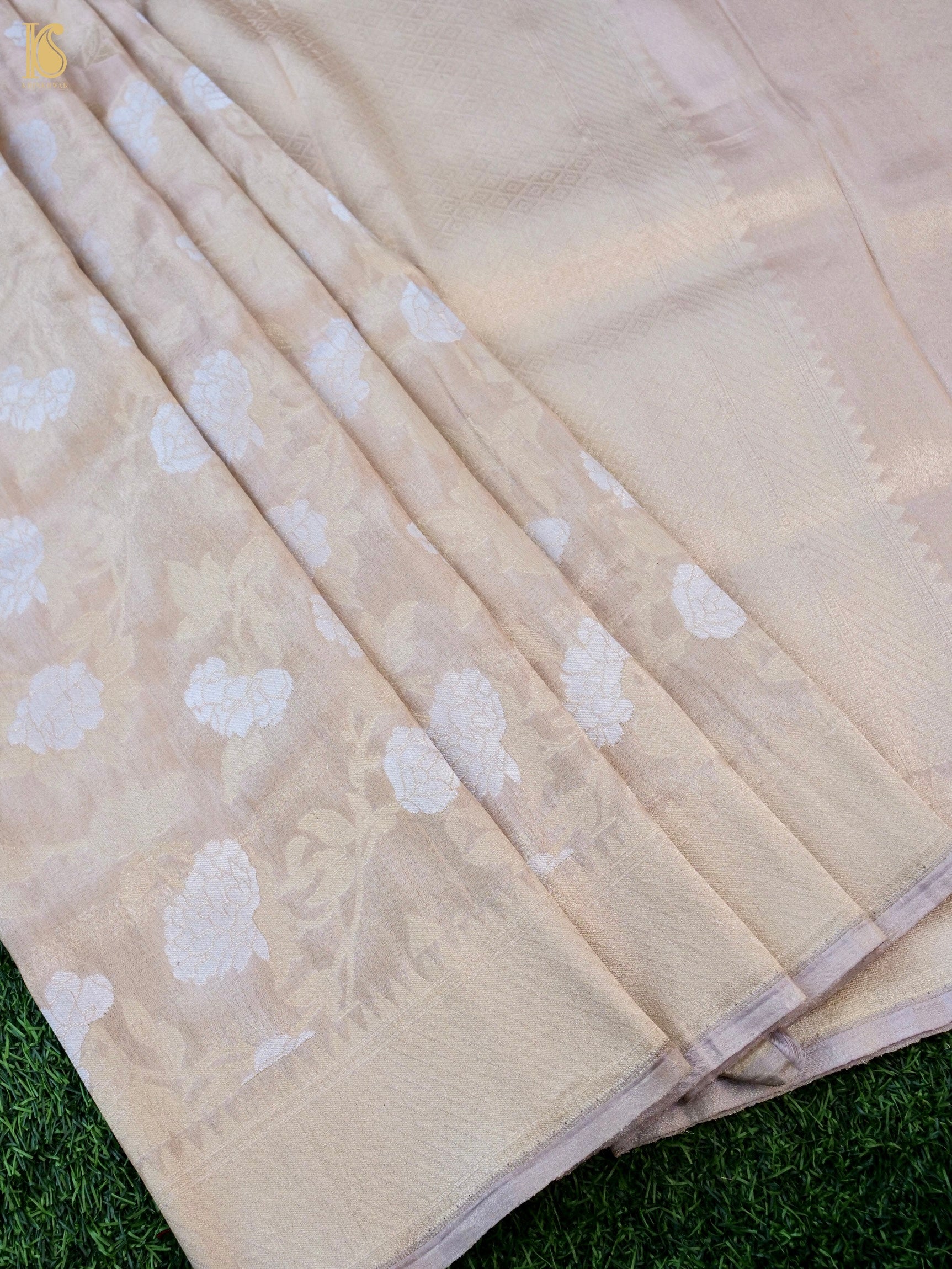 Pure Metallic Tissue Handloom Banarasi Saree