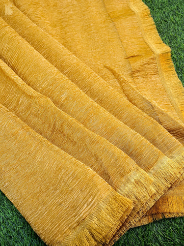 Banarasi Crush Tissue Silk Saree with Border