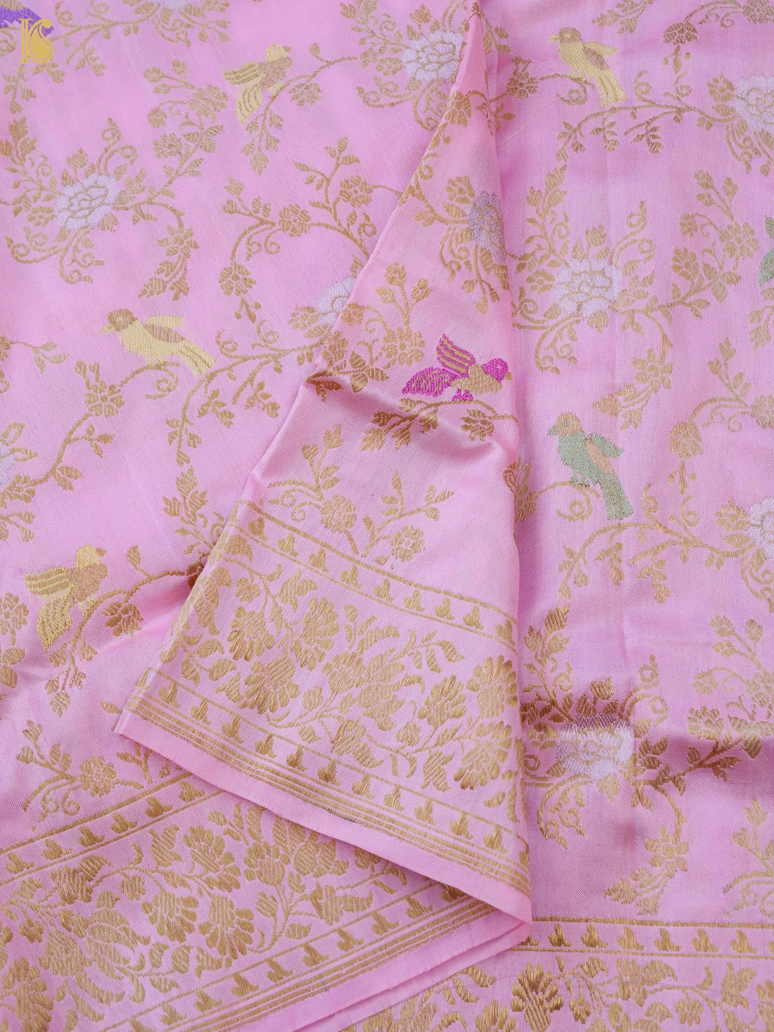 Handwoven Banarasi Katan Silk Kadwa Shikargah Dupatta