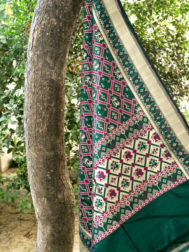 Handloom Banarasi Katan Silk Patola Dupatta