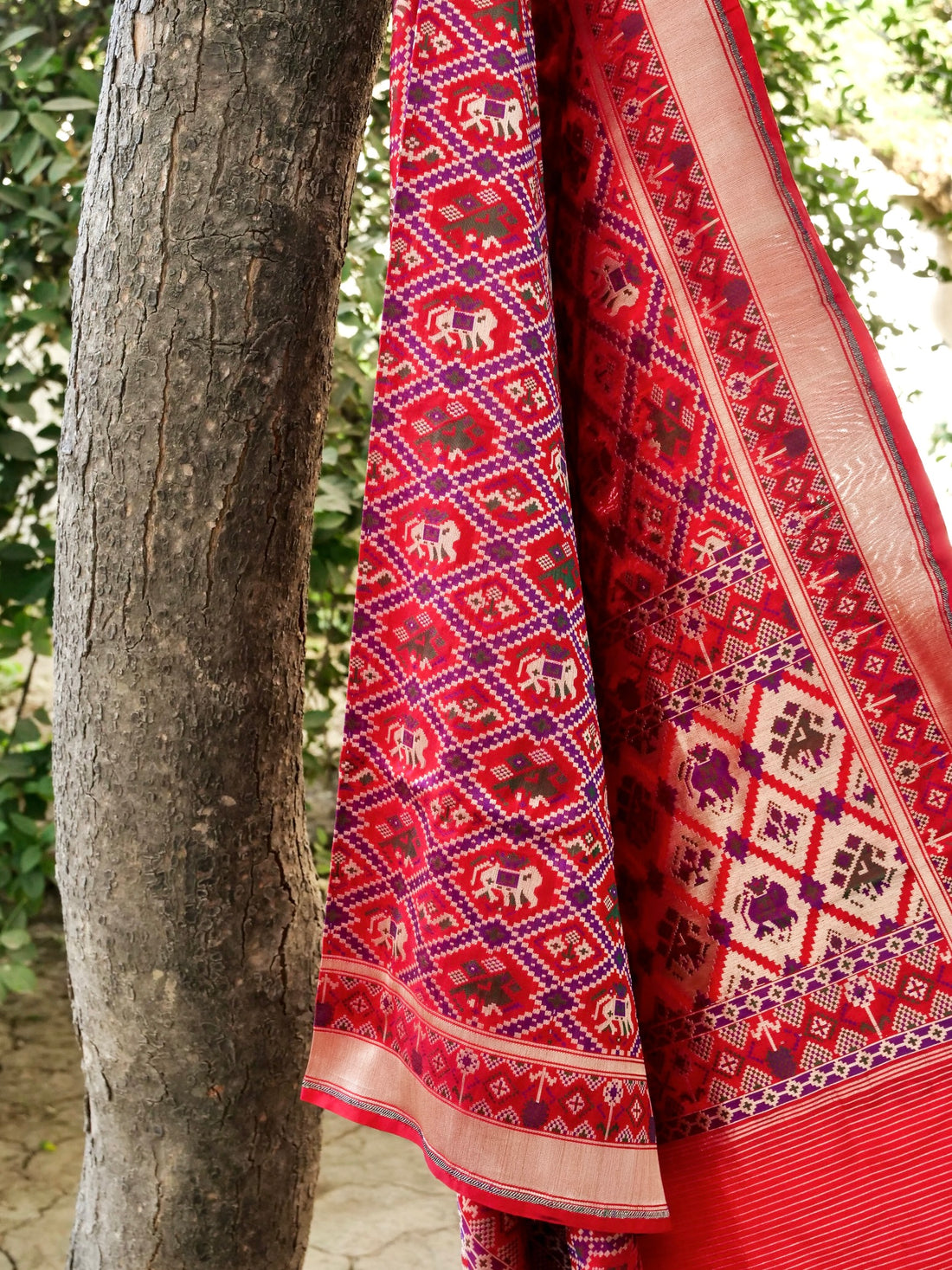Handloom Banarasi Katan Silk Patola Dupatta