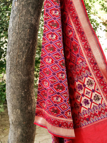 Handloom Banarasi Katan Silk Patola Dupatta