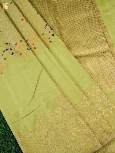 Banarasi Handloom Pure Katan Silk Kadwa Saree