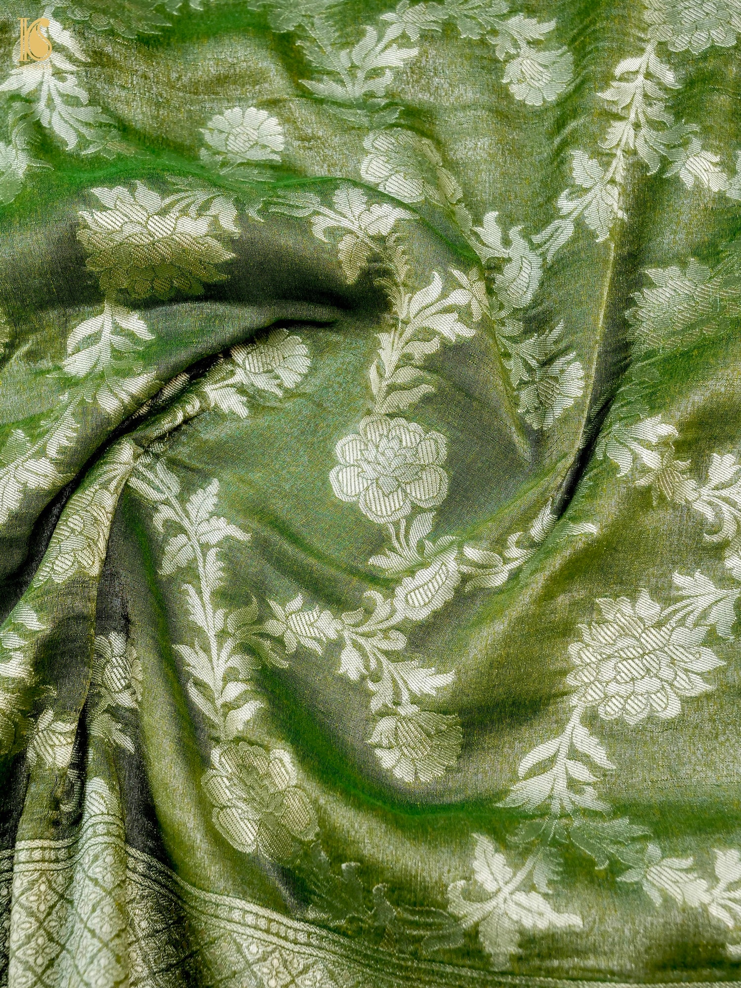 Rekha - Handloom Tissue Silk Banarasi Kadwa Saree