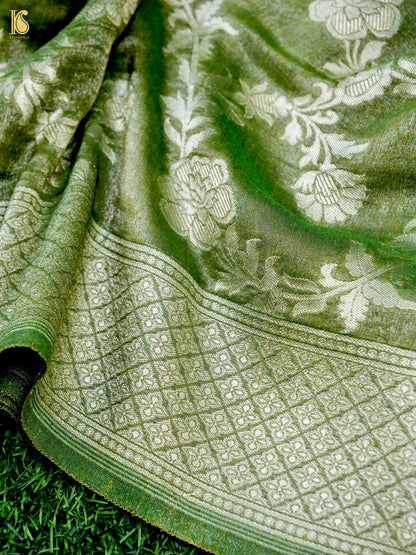 Rekha - Handloom Tissue Silk Banarasi Kadwa Saree