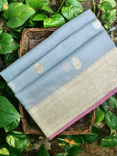 Handloom Banarasi Pure Cotton by Kora Kadwa Saree