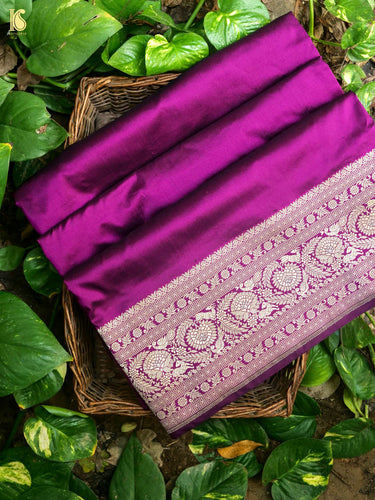 Banarasi Handloom Pure Katan Silk Kadwa Saree