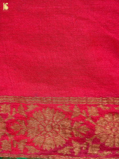 Handloom Banarasi Purple Moonga Silk Saree