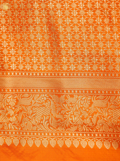 Handloom Banarasi Katan Silk Shikargah Saree