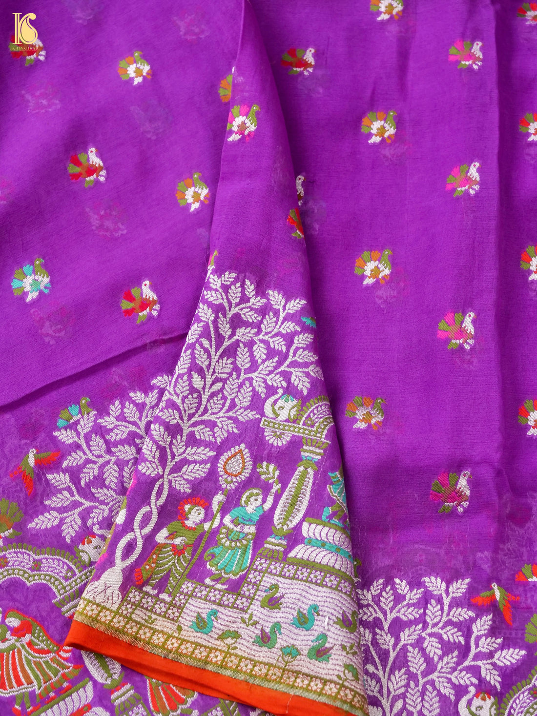 Pure Georgette Banarasi Meenakari Saree