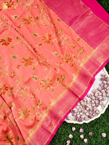 Moonga Silk Handloom Banarasi Dupatta