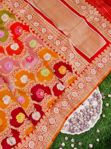 Handloom Banarasi Rangkat Silk Dupatta