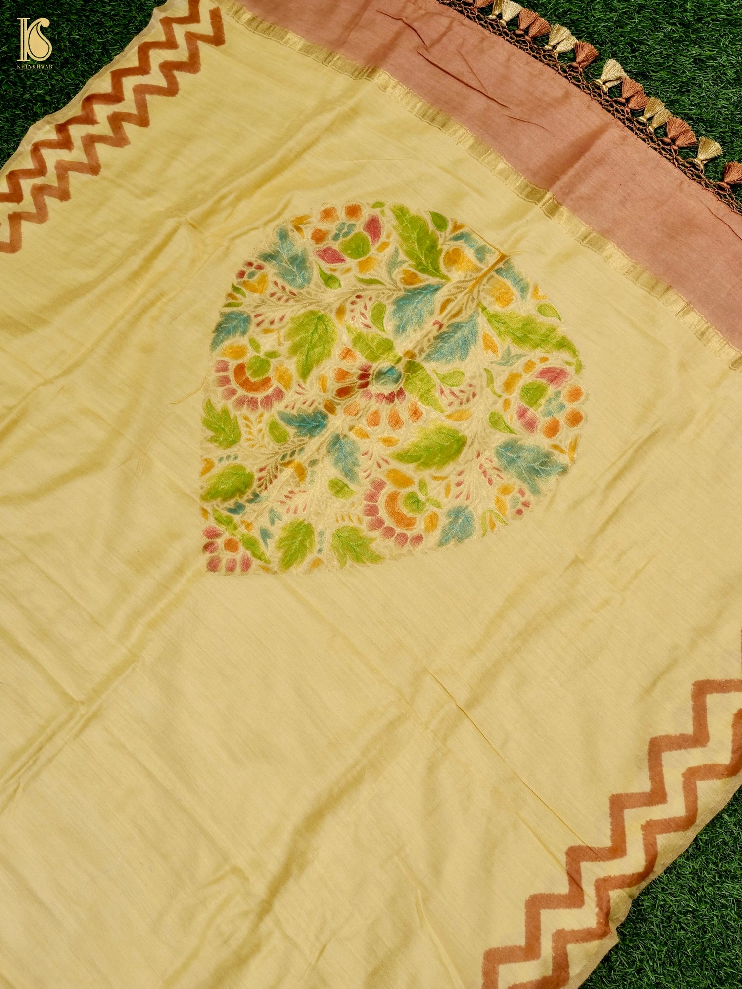 Moonga Silk Handloom Banarasi Dupatta
