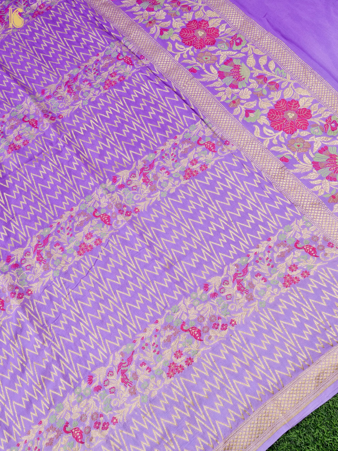 Pure Georgette Silk Meenakari Banarasi Jaal Dupatta