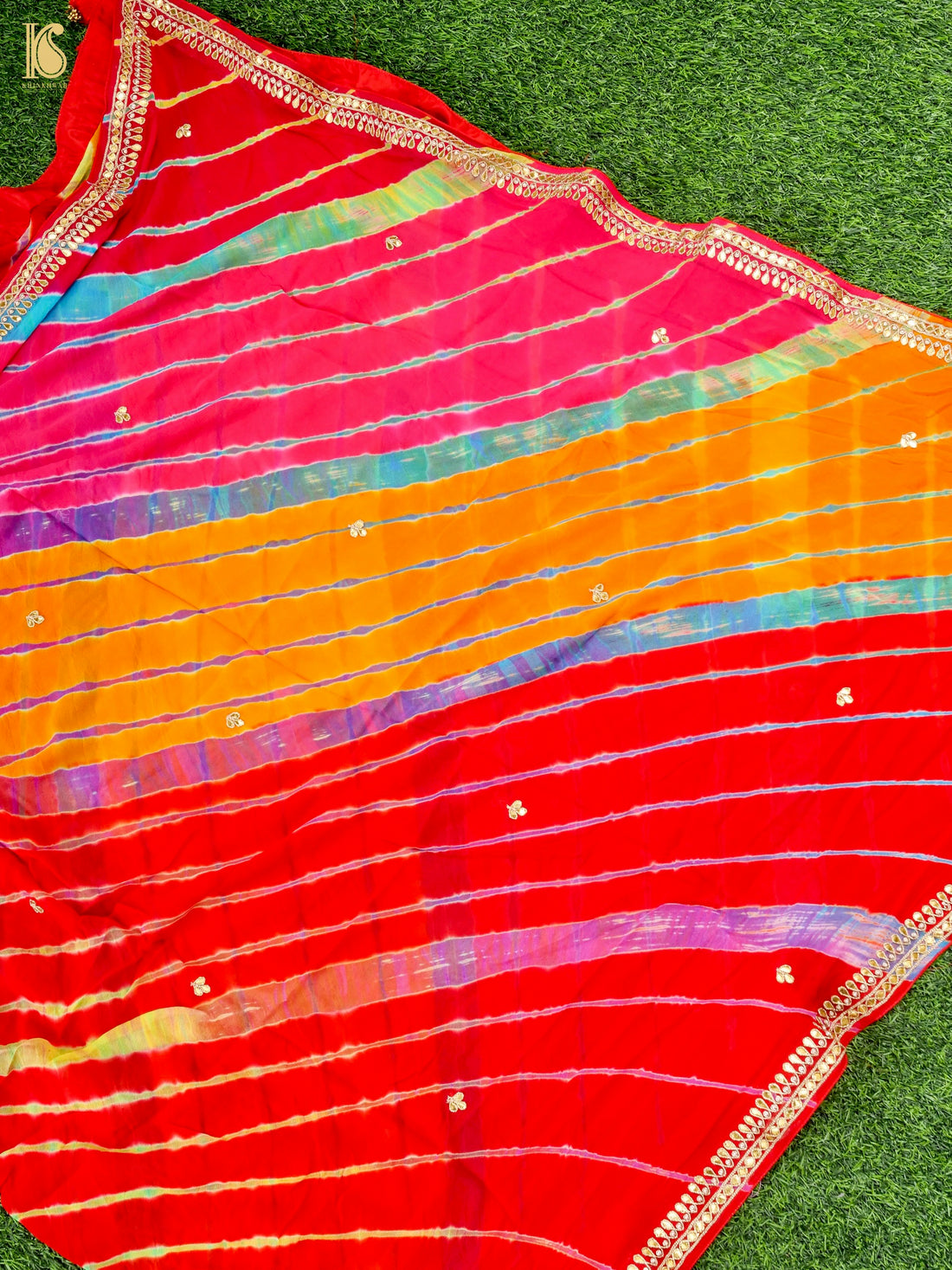 Pure Georgette Gotta Patti Bandhani Dupatta