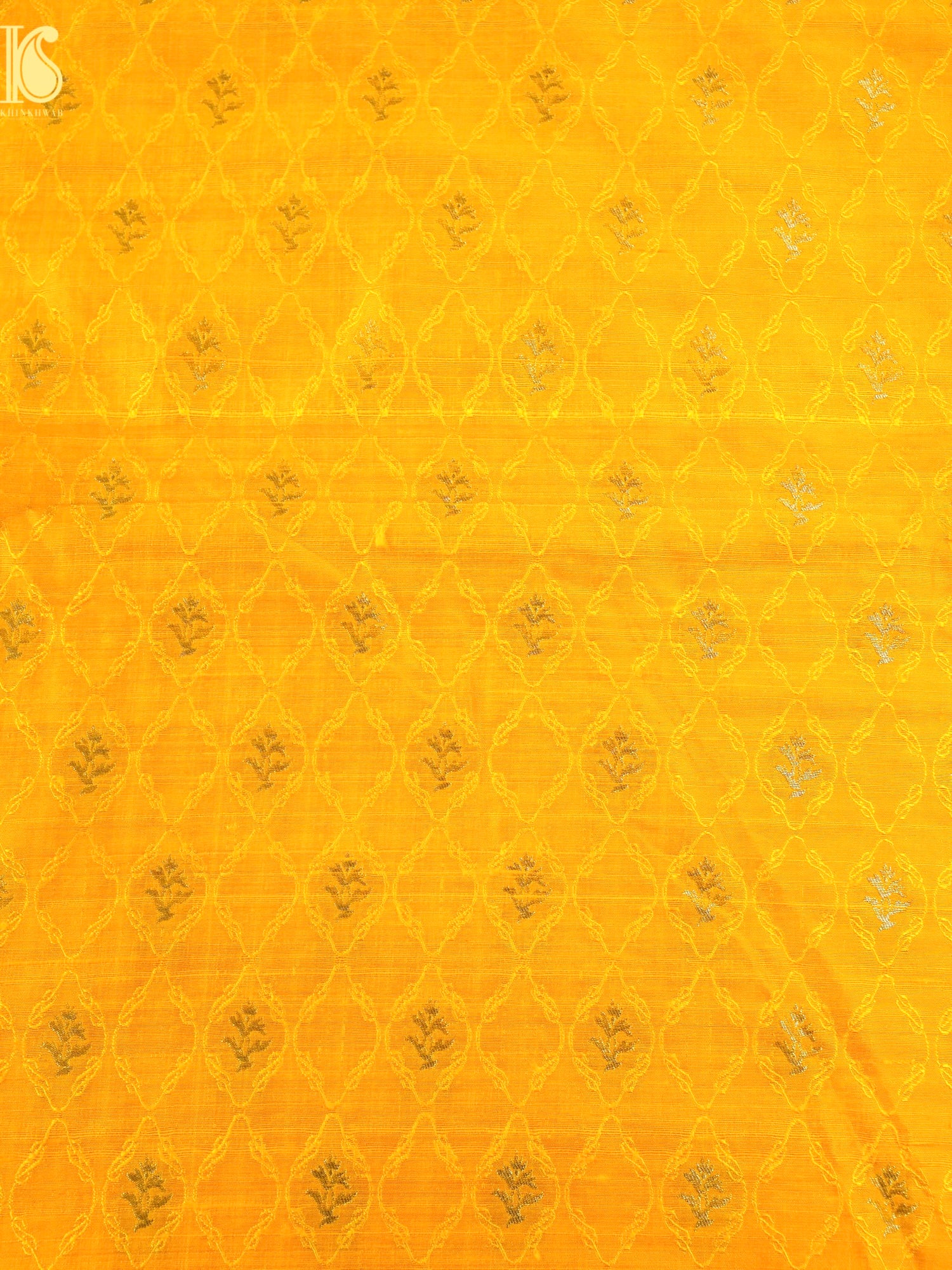 Handwoven Pure Tussar Silk Banarasi Fabric