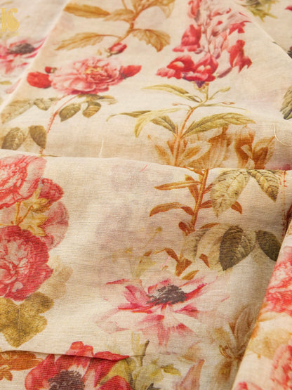 Pure Cotton Silk Print Fabric