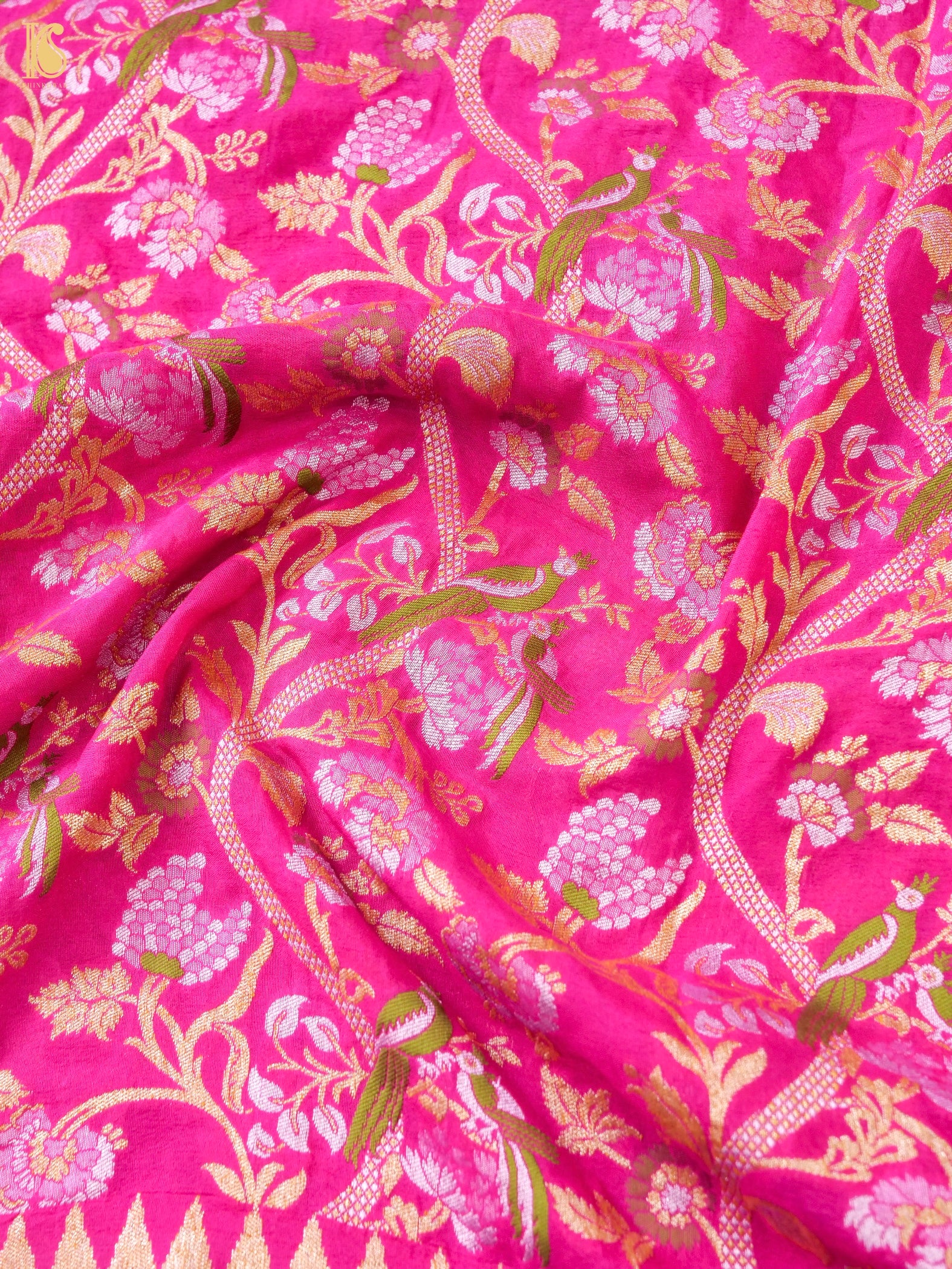 Banarasi Georgette Meenakari Birds Dupatta