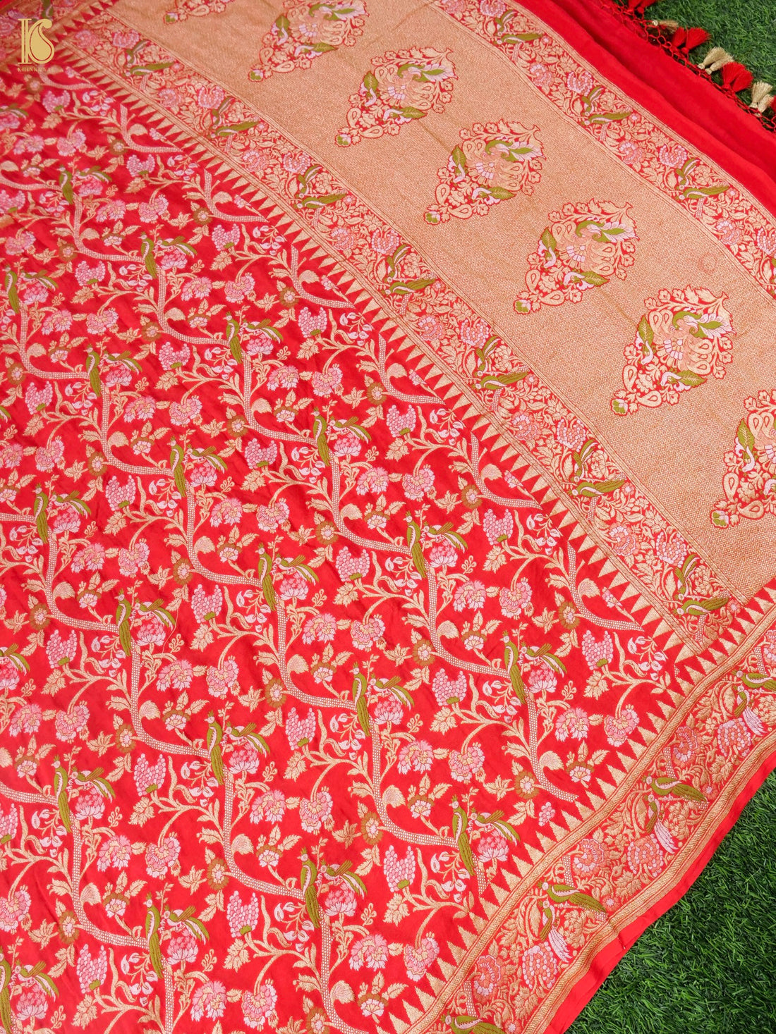 Banarasi Georgette Meenakari Birds Dupatta