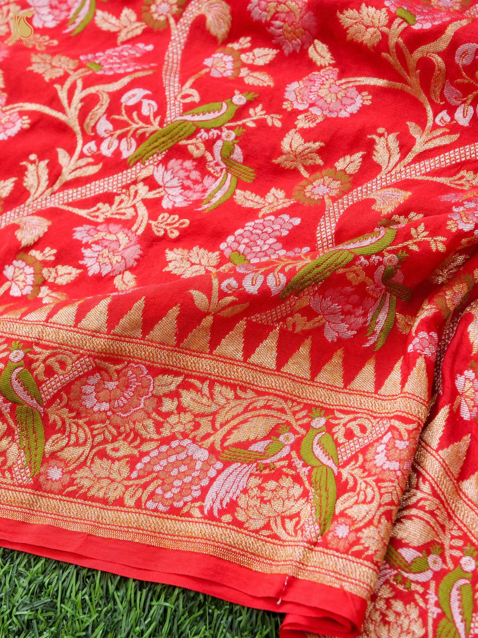 Banarasi Georgette Meenakari Birds Dupatta