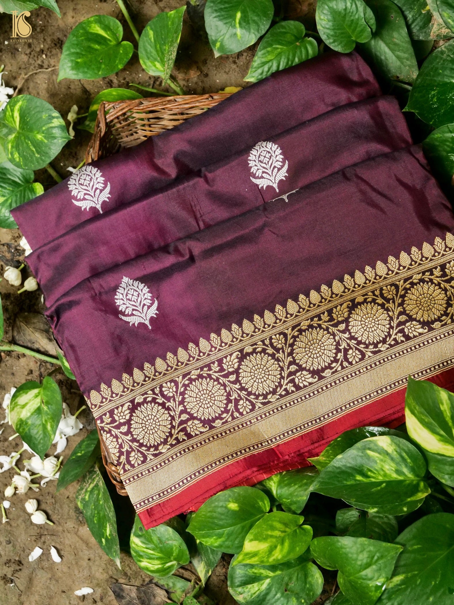 Banarasi Handloom Pure Katan Silk Kadwa Saree