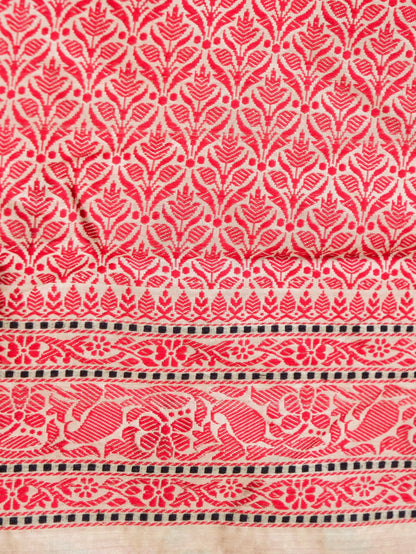 Handloom Banarasi Resham Shikargah Saree