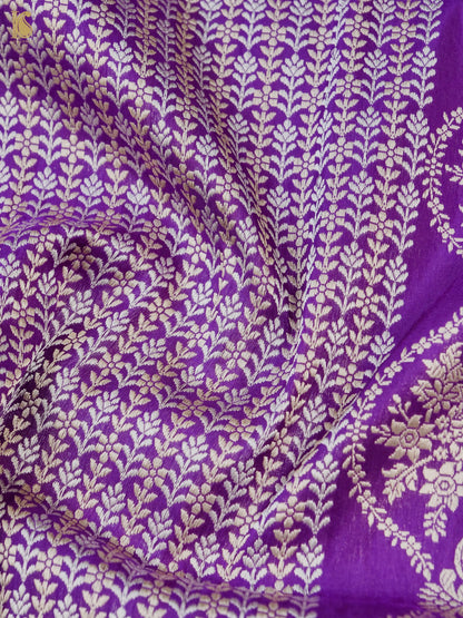 Banarasi Handloom Pure Katan Silk Kadwa Saree