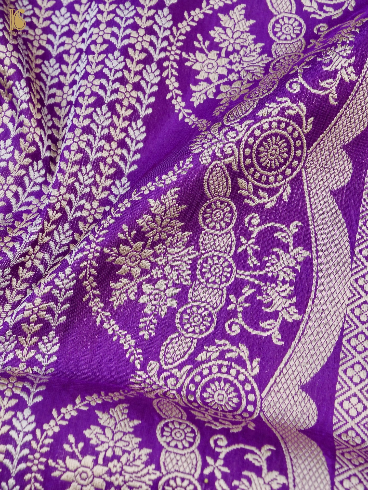 Banarasi Handloom Pure Katan Silk Kadwa Saree