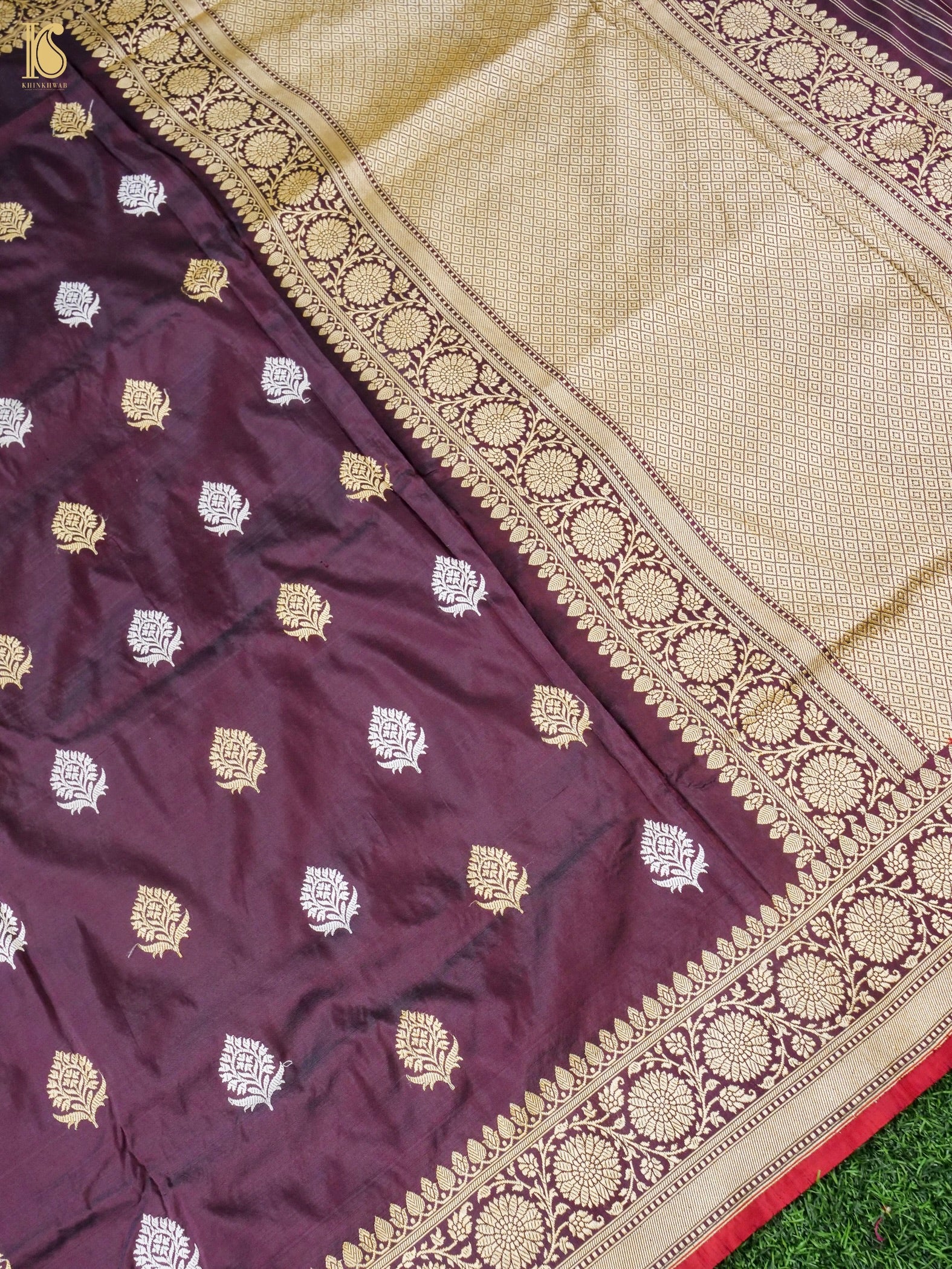 Banarasi Handloom Pure Katan Silk Kadwa Saree