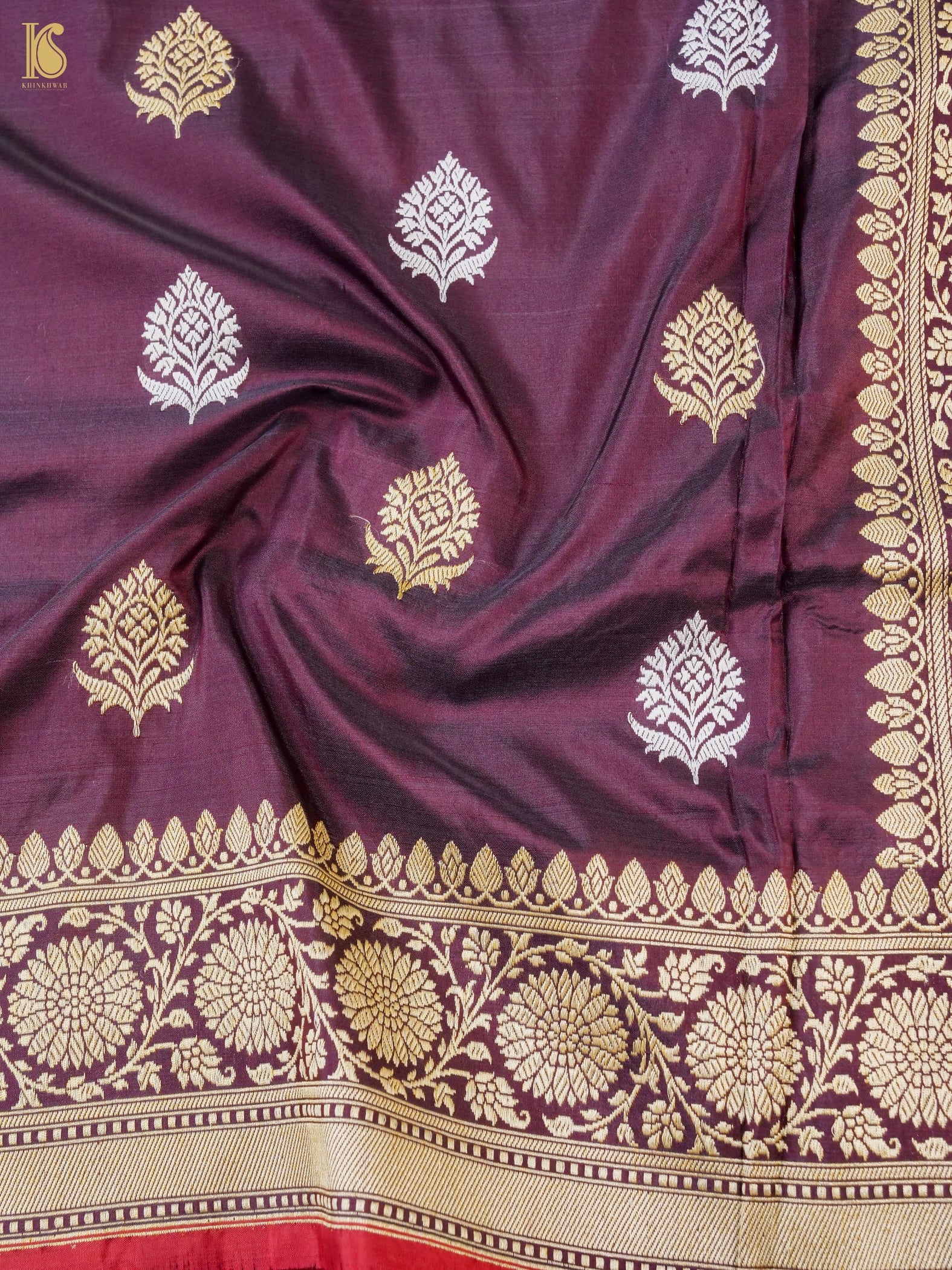 Banarasi Handloom Pure Katan Silk Kadwa Saree